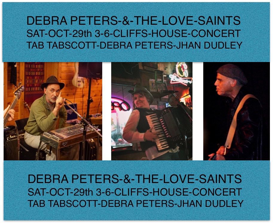 House Concert in Vancouver BC Debra Peters with Jhan Dudley and Tab Tabscott