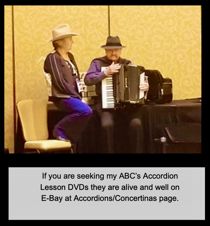 Debra Peters and Nick Ballarini discussing accordions together