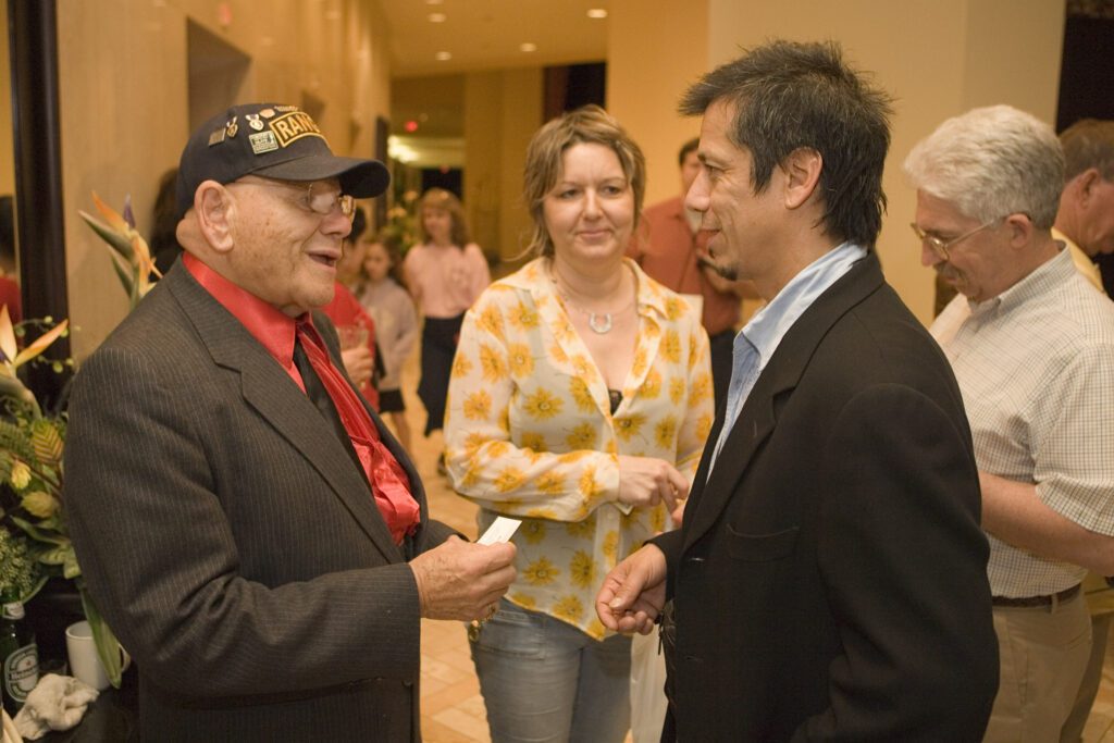 Joe Vento, Debra Peters, and Joel Guzman at the National Accordion Association convention in Dallas, Texas 2006