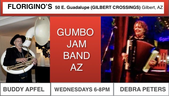 Buddy Apfel on Tuba and Debra Peters  on Accordion Performing in Gilbert AZ