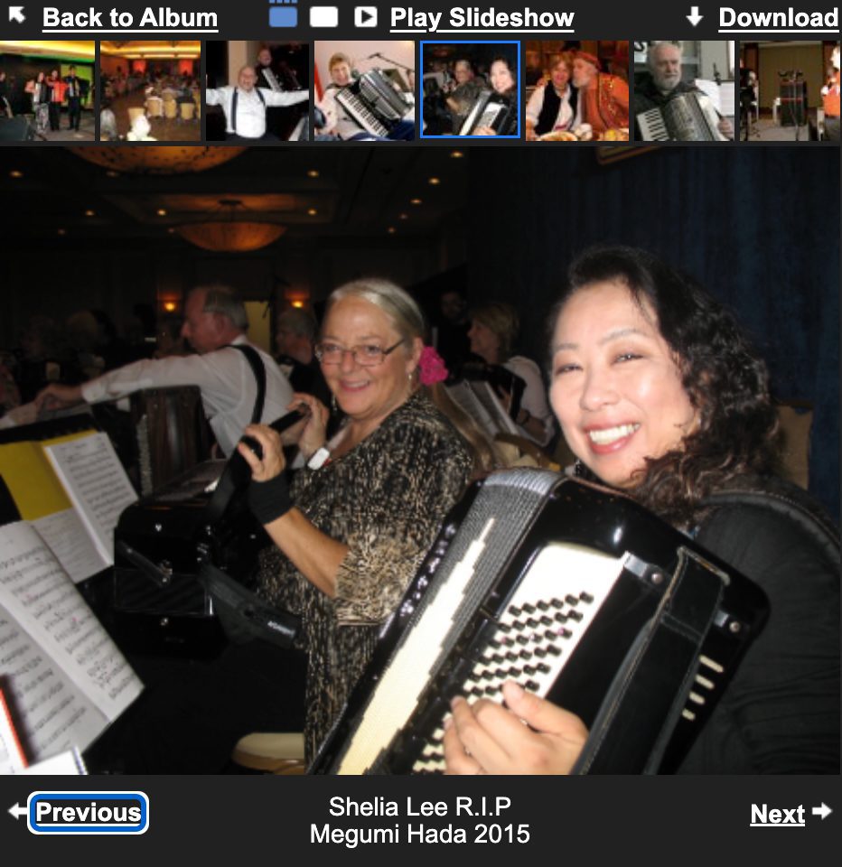 Shelia Lee and Megumi Hada at an NAA event in 2015