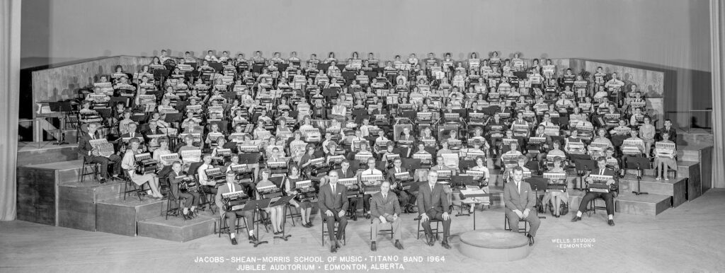 Jacobs-Shean-Morris Titano Accordion Orchestra 1964 – Debra Peters early orchestra days