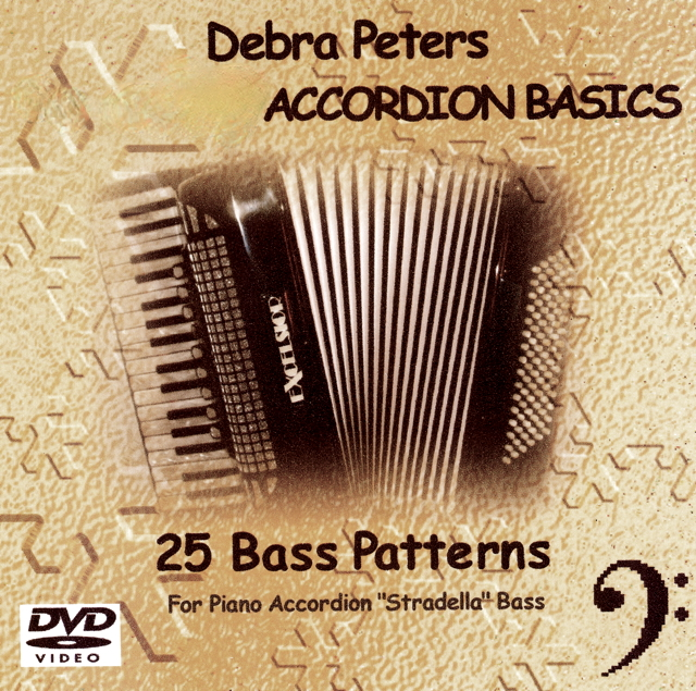 Debra Peters Accordion Basics - 25 Bass Patterns for Piano Accordion Stradella Bass digital download cover